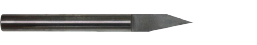 Diamond coated V-cutter 20˚ 4Φ, 20˚ (a), 0.2mm(w)
