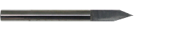 V-cutter 25˚ 4Φ, 25˚ (a), 0.2mm(w)