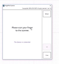 ์ง๋ฌธ ๊ฐ์ธ Fingerprint Scanner PROCESS 02. Run MagicArt program